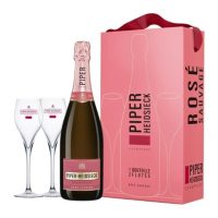Piper-Heidsieck Rose Sauvage Champagne, AOC, (carton gift box incl. 2 glasses) 0.75L