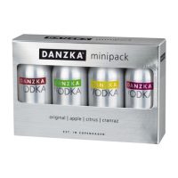 Danzka Vodka Minipack 40% 4x0.05L gift pack, 0.2 l