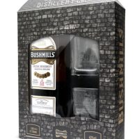 Bushmills Original Blended Irish Whiskey 40% 1L & 2 Bushmills branded whiskey glasses, 1 l