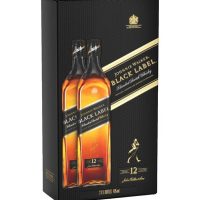 Johnnie Walker Black Label 12y Blended Scotch Whisky 40% 2x1L Twinpack, 2 l
