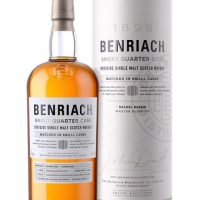 BenRiach Quarter Cask Peated Speyside Single Malt Scotch Whisky 46% 1L gift pack, 1 l