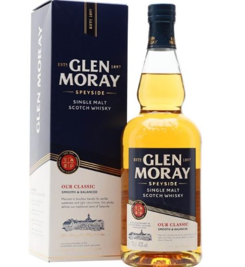 Glen Moray Classic Speyside Single Malt Scotch Whisky 48% 1L