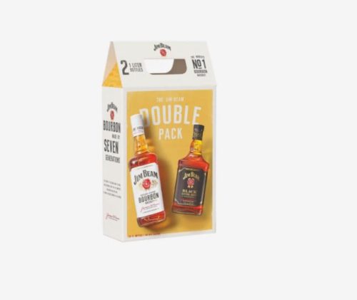 Jim Beam Kentucky Straight Bourbon Whiskey White 40% / Black 43% Twinpack 2x1L