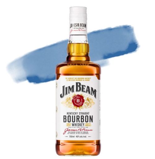 Jim Beam White Kentucky Straight Bourbon Whiskey 40% 1L