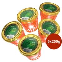 Pink Salmon Caviar Set -Kamchatka Original-  5 x 200g